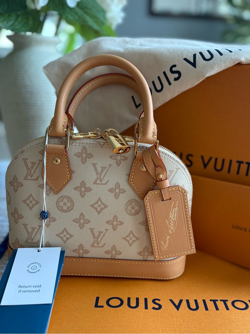 Louis Vuitton Alma BB Monogram Origine Lin 130th Anniversary limited edition NIB - Picture 16 of 16